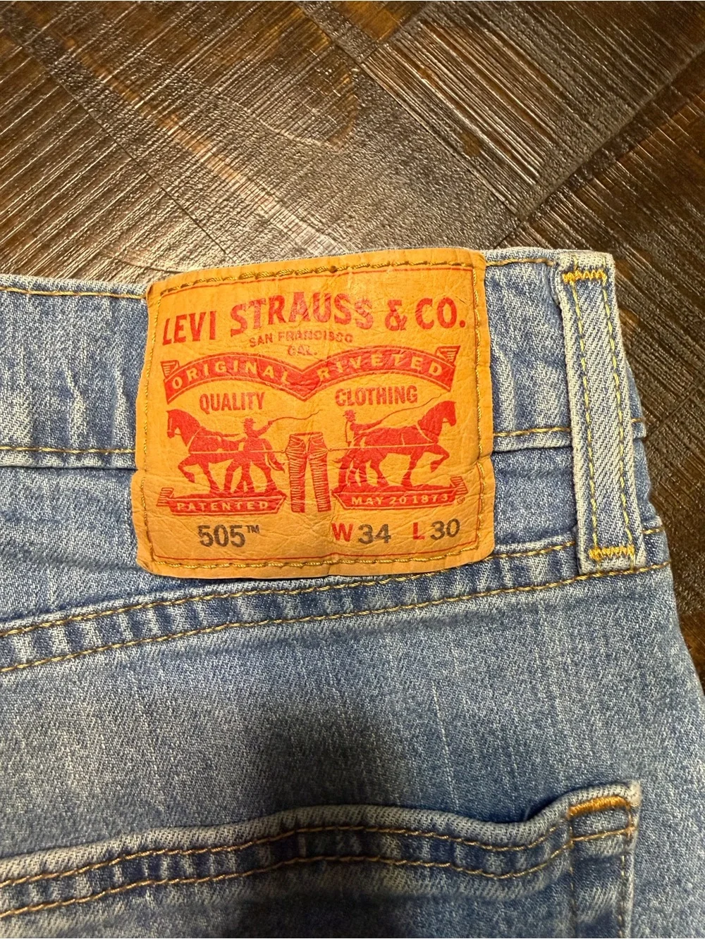 Levi's Men’s Straight Light Blue Denim Jeans